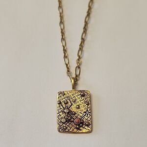 Sequin Brand Night Sky Star Map Necklace Taurus 22kt Gold Over Brass